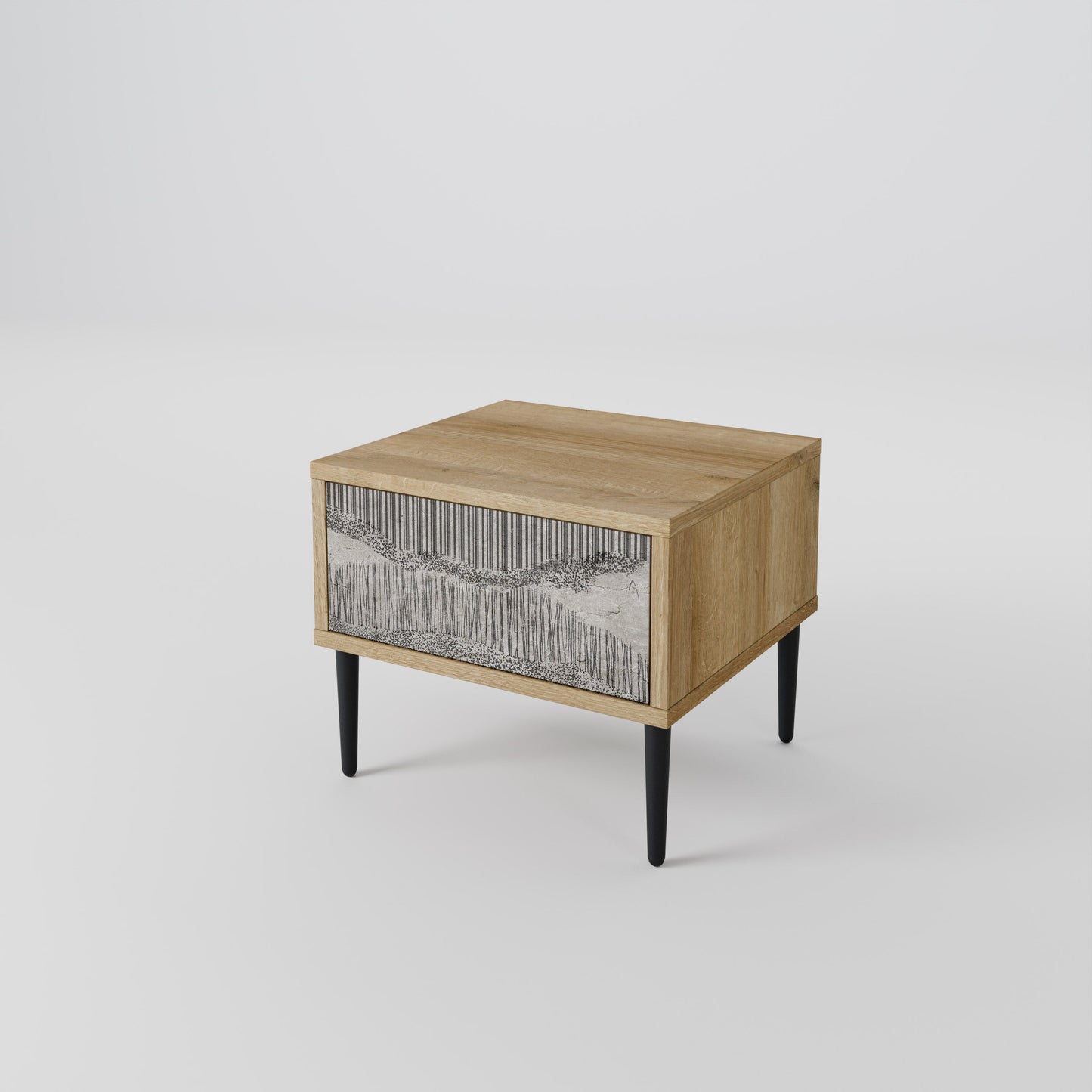 GRAIN LINES Comodino in Effetto Rovere