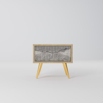 GRAIN LINES Comodino in Effetto Rovere