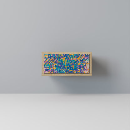 MEMORIES MAP Comodino in Effetto Rovere