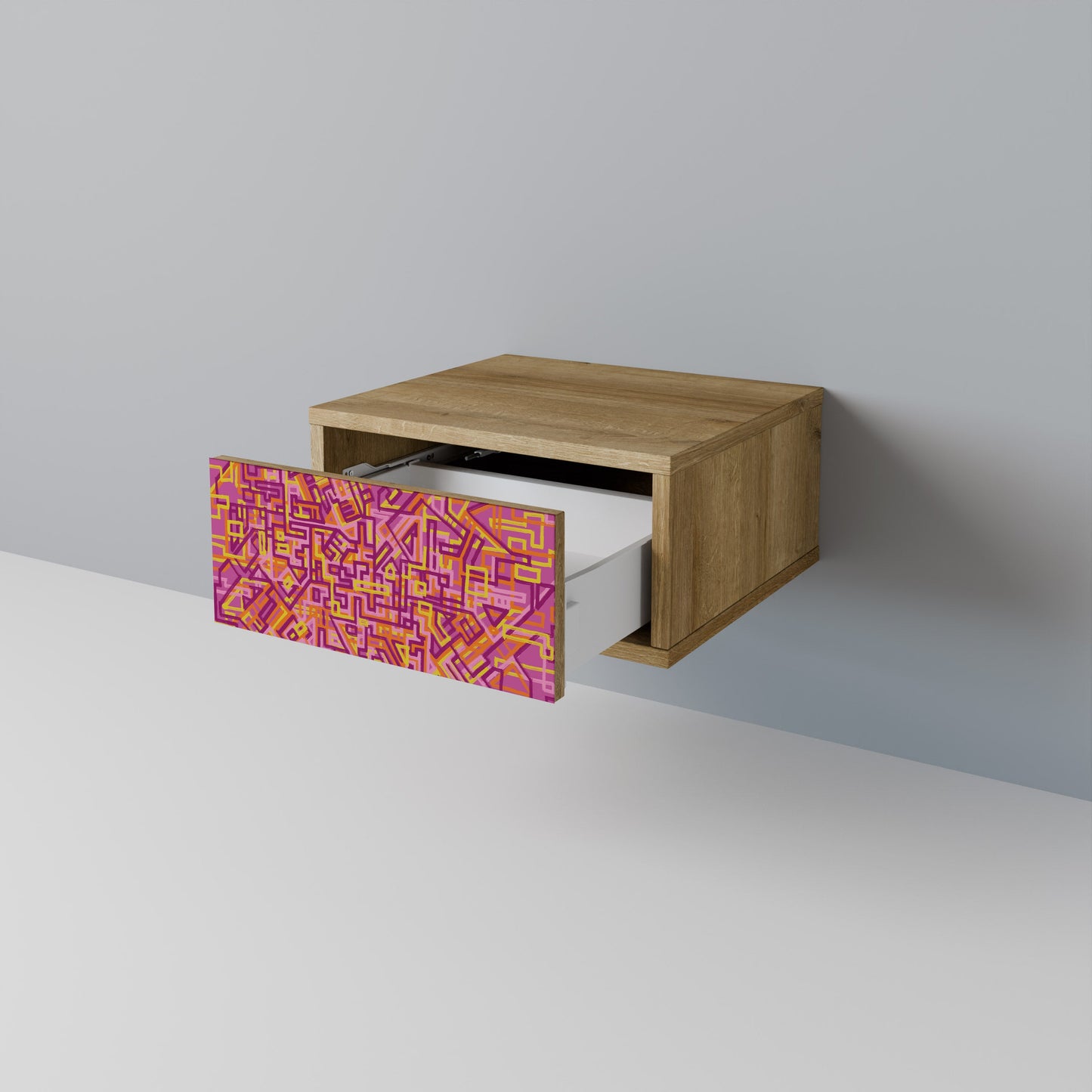 LOVELY MEMORIES Comodino in Effetto Rovere