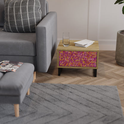 LOVELY MEMORIES Comodino in Effetto Rovere