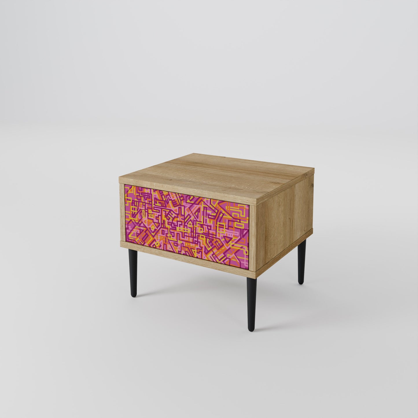 LOVELY MEMORIES Comodino in Effetto Rovere