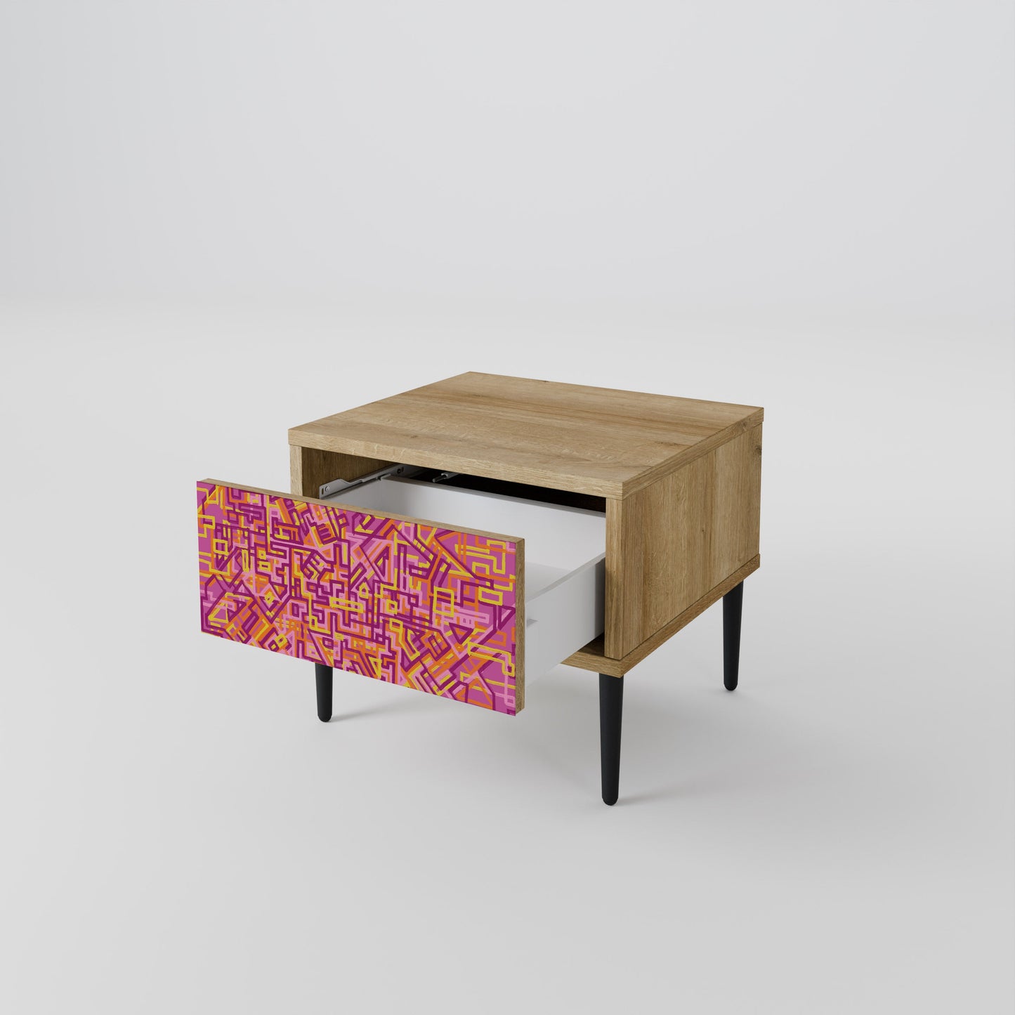 LOVELY MEMORIES Comodino in Effetto Rovere