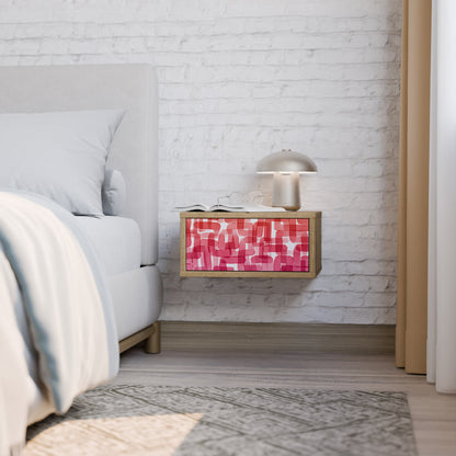 KALEIDOSCOPIC CUBISM Comodino in Effetto Rovere