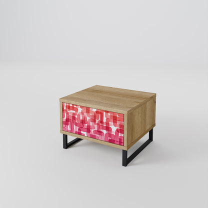 KALEIDOSCOPIC CUBISM Comodino in Effetto Rovere