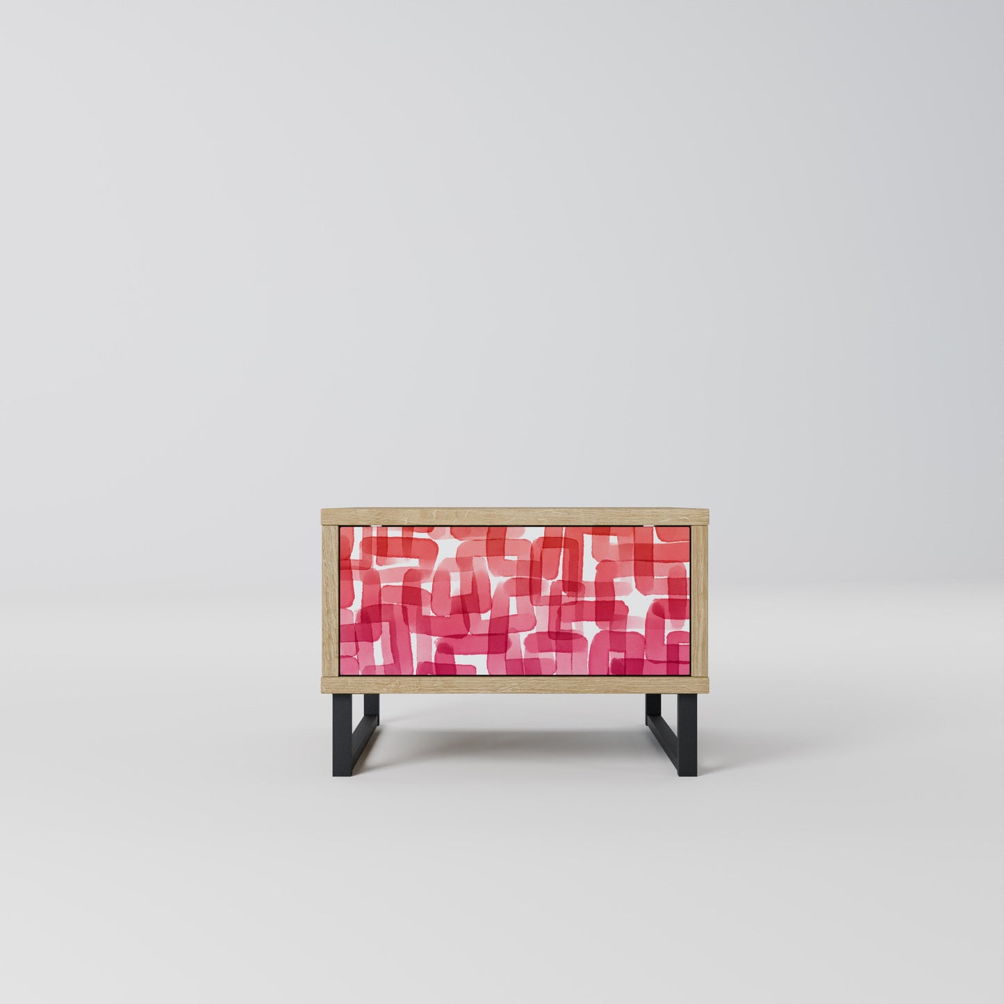 KALEIDOSCOPIC CUBISM Comodino in Effetto Rovere