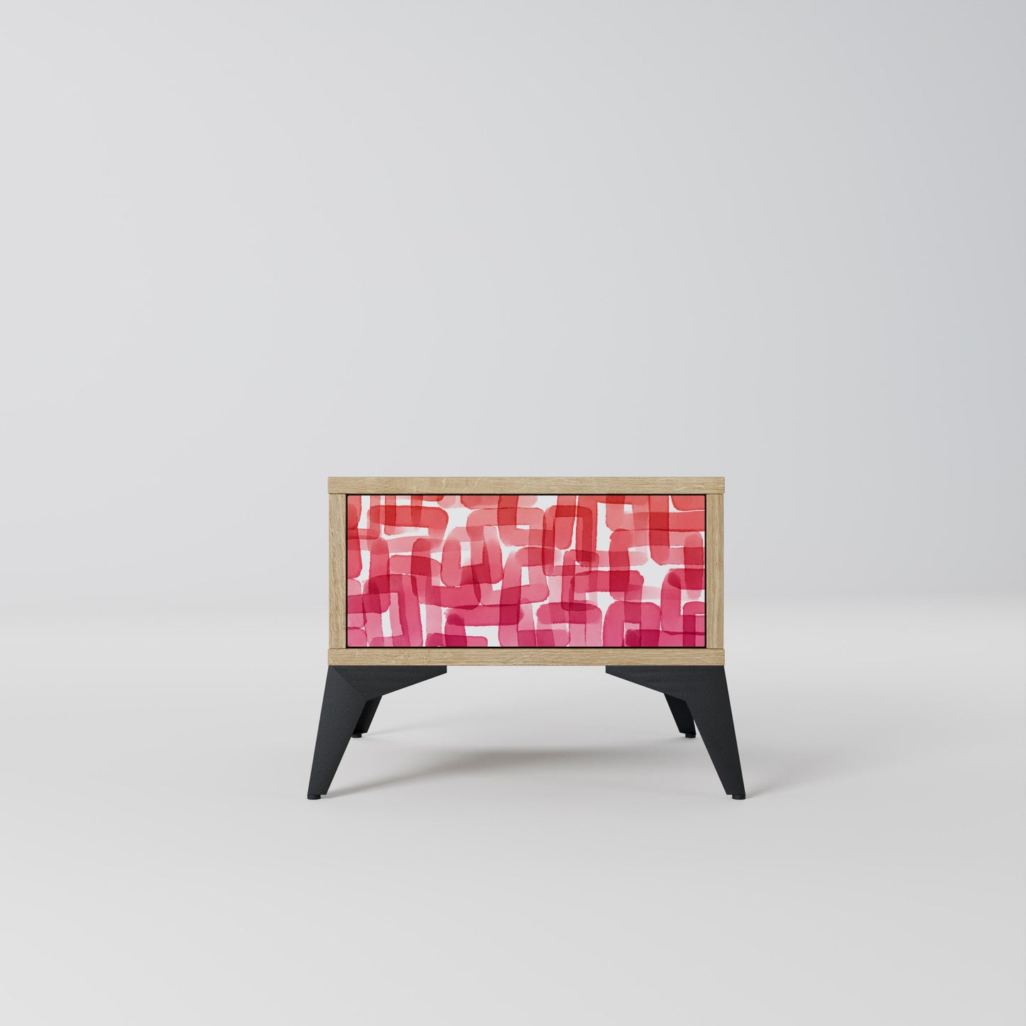 KALEIDOSCOPIC CUBISM Comodino in Effetto Rovere