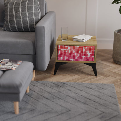 KALEIDOSCOPIC CUBISM Comodino in Effetto Rovere