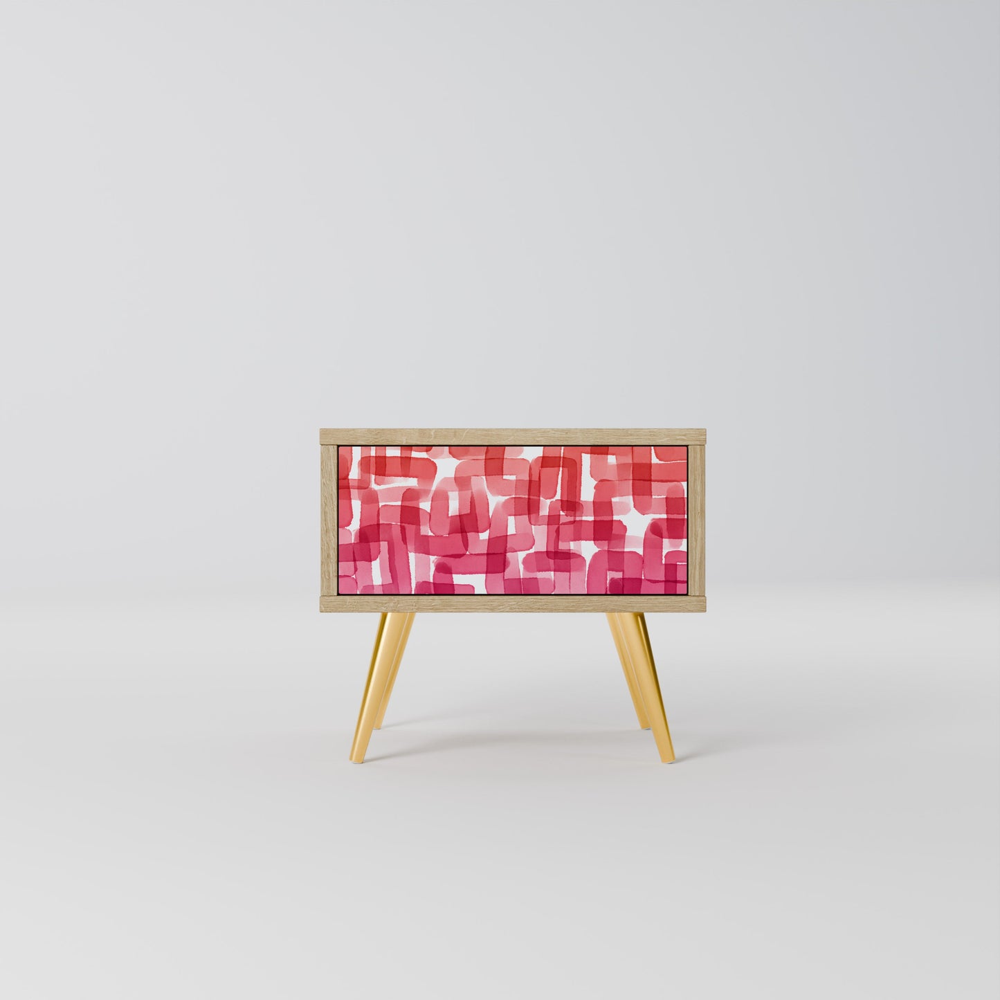 KALEIDOSCOPIC CUBISM Comodino in Effetto Rovere