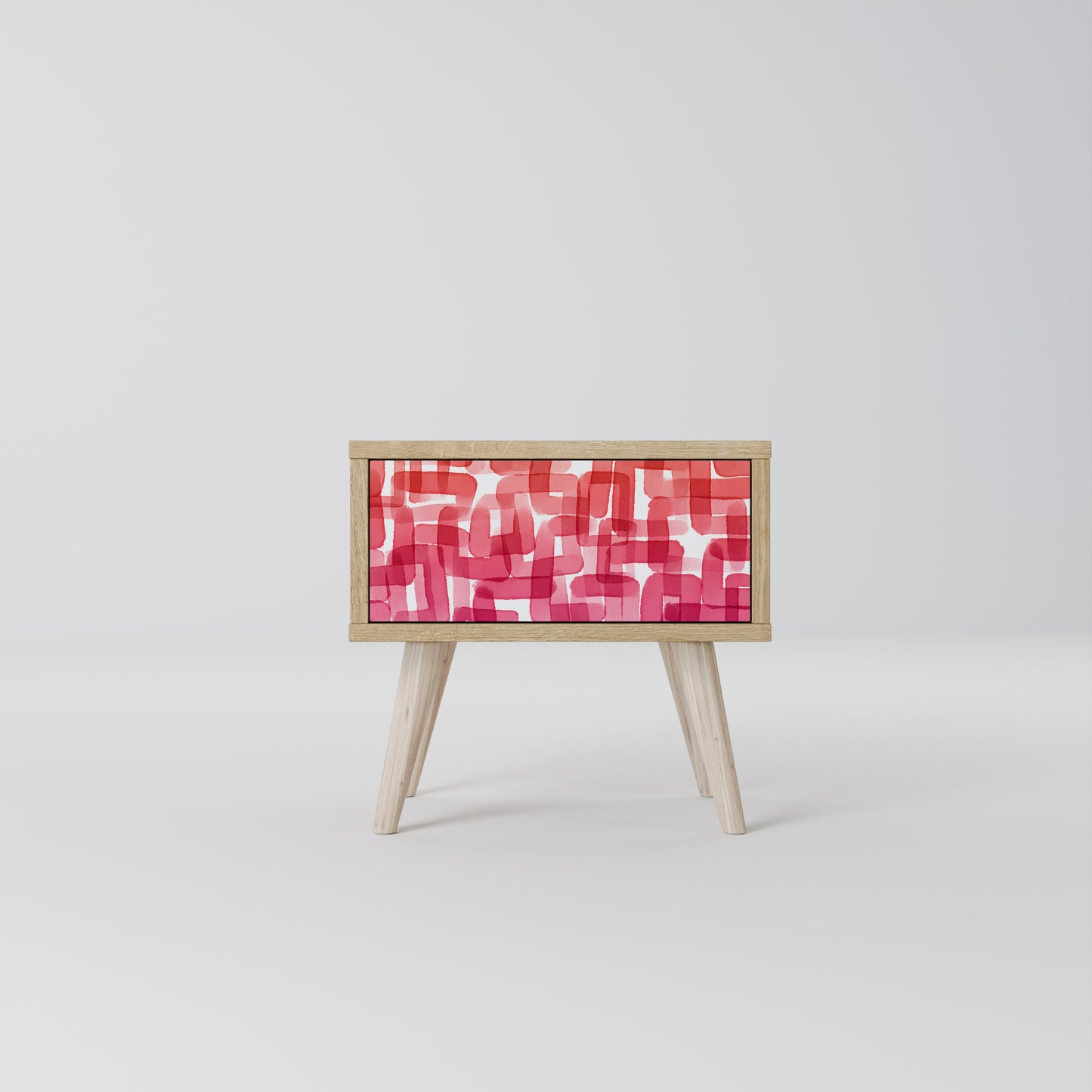 KALEIDOSCOPIC CUBISM Comodino in Effetto Rovere