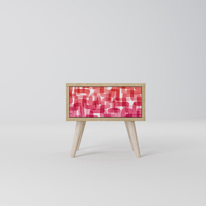 KALEIDOSCOPIC CUBISM Comodino in Effetto Rovere