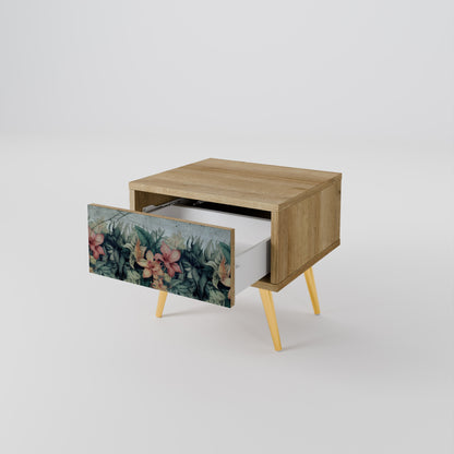 HEAVENLY BLOOM Comodino in Effetto Rovere