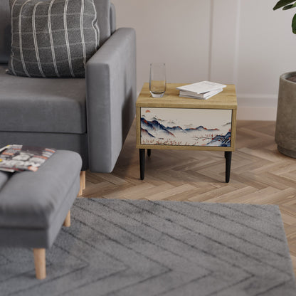 JAPANESE LANDSCAPE Comodino in Effetto Rovere