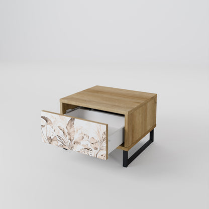 WILD TENDERNESS Nightstand in Oak Effect
