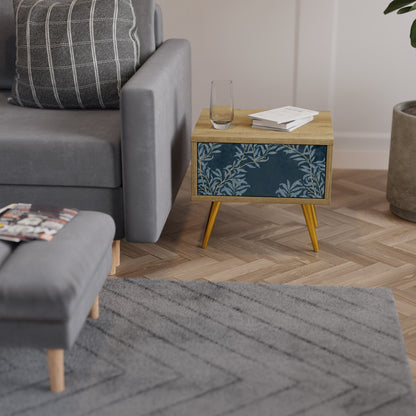 BLUE LEAVES Comodino in Effetto Rovere