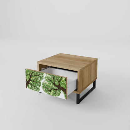 WILDERNESS DASH Nightstand in Oak Effect