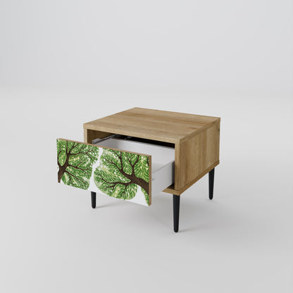 WILDERNESS DASH Nightstand in Oak Effect