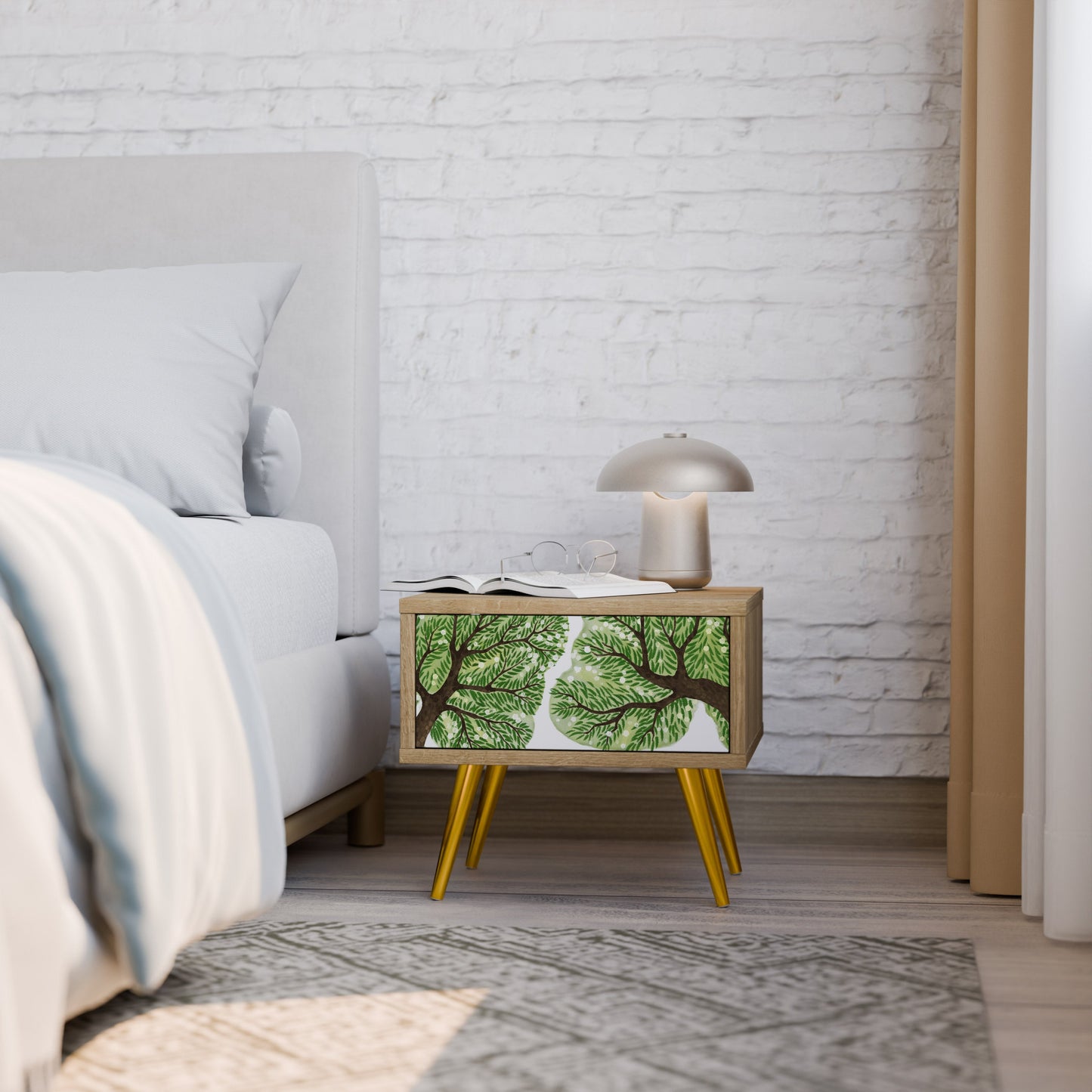 WILDERNESS DASH Nightstand in Oak Effect