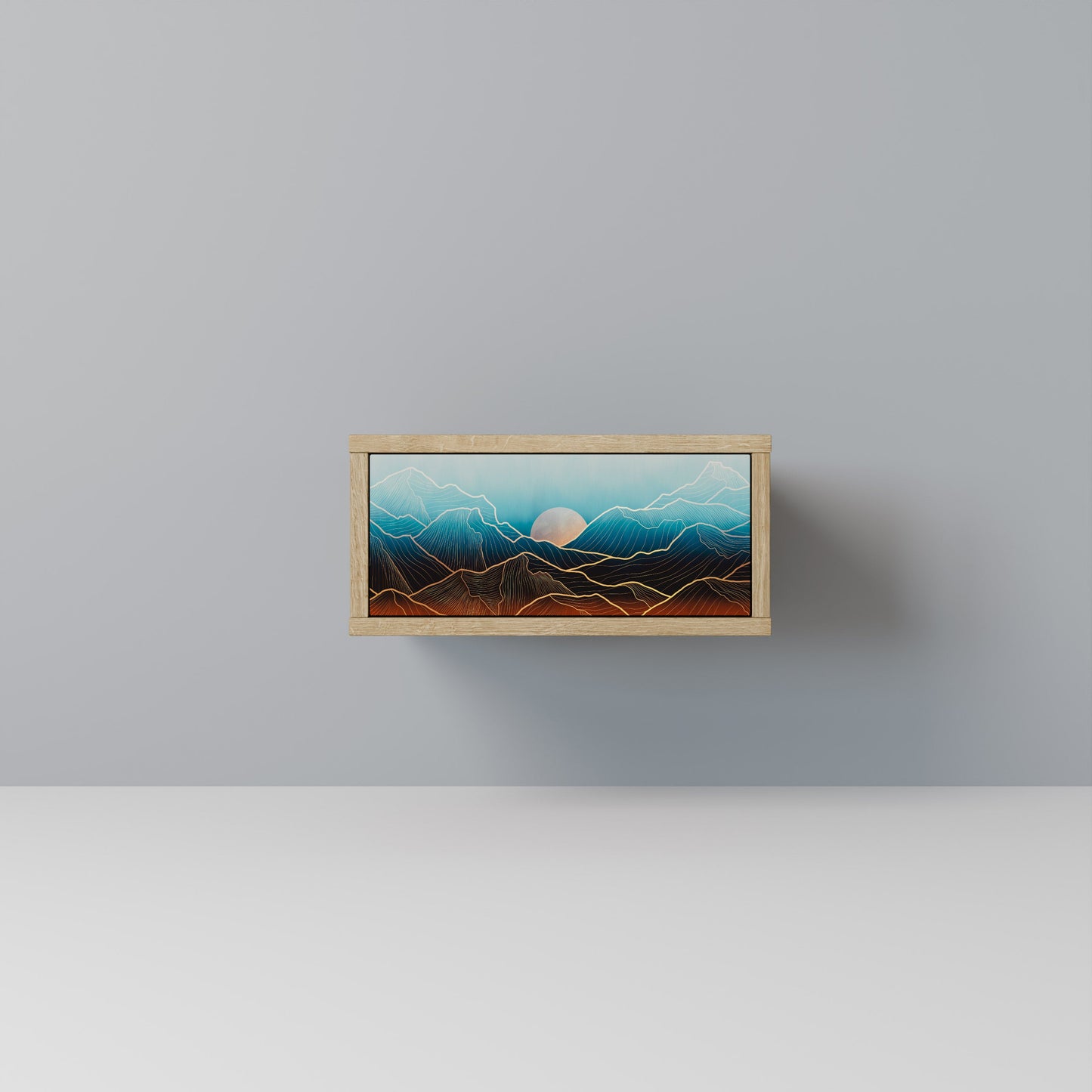 LUNAR SECRETS Comodino in Effetto Rovere