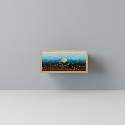 LUNAR SECRETS Comodino in Effetto Rovere