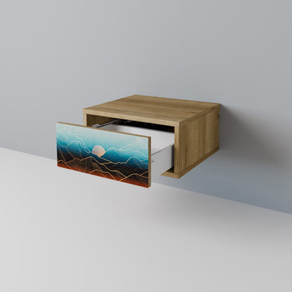 LUNAR SECRETS Comodino in Effetto Rovere