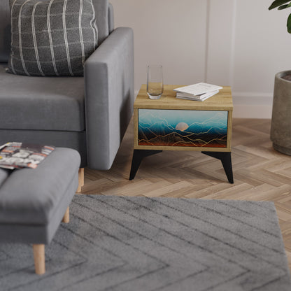 LUNAR SECRETS Comodino in Effetto Rovere