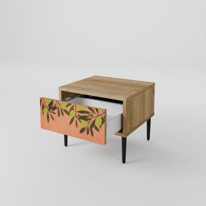 JUICY OLIVES Comodino in Effetto Rovere