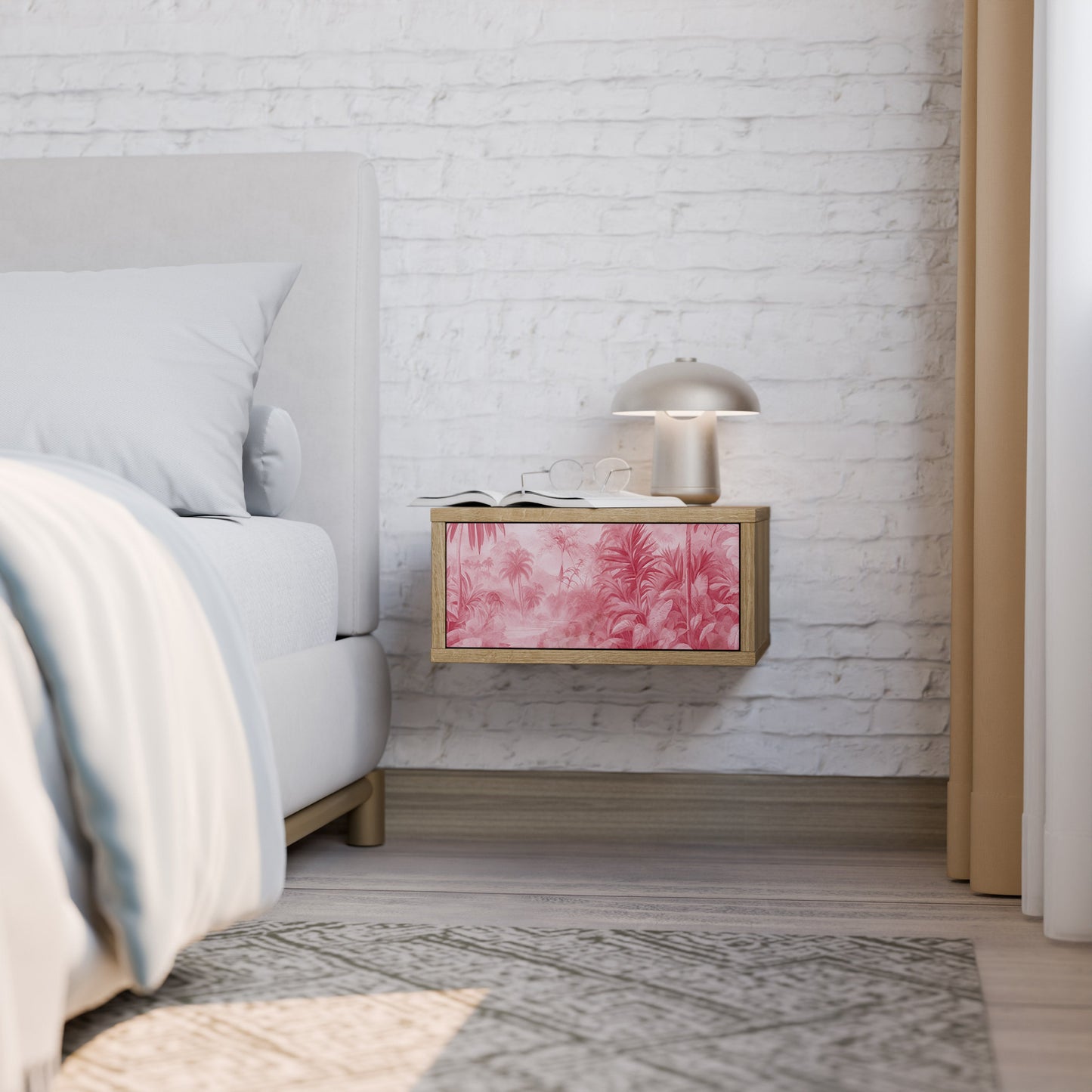 SWEET TROPICS Comodino in Effetto Rovere