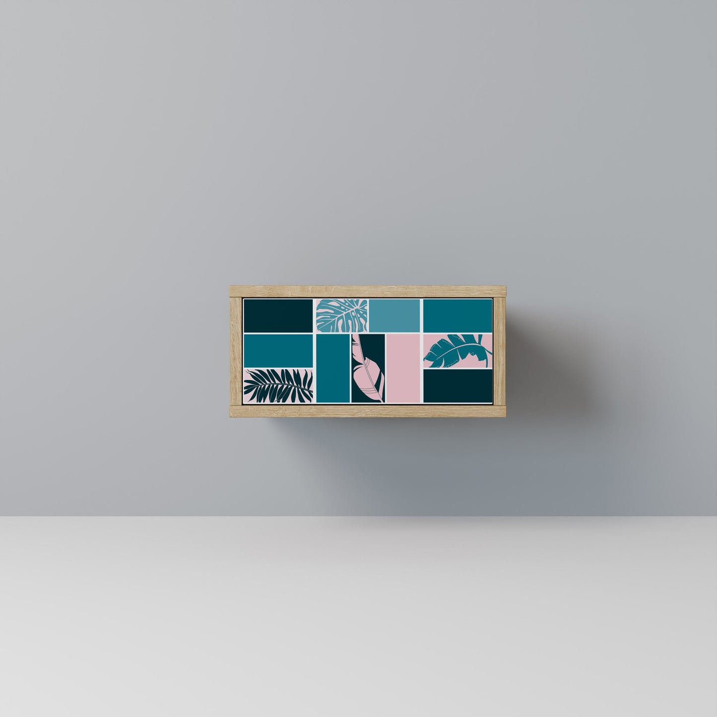 COMBINATION OF SHAPES Comodino in Effetto Rovere