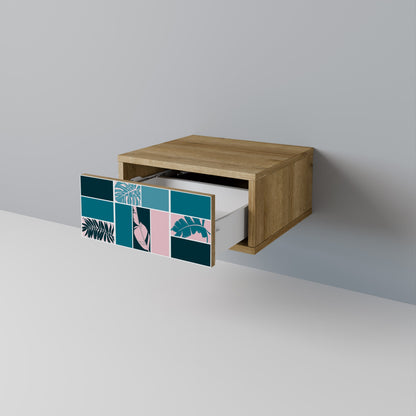 COMBINATION OF SHAPES Comodino in Effetto Rovere