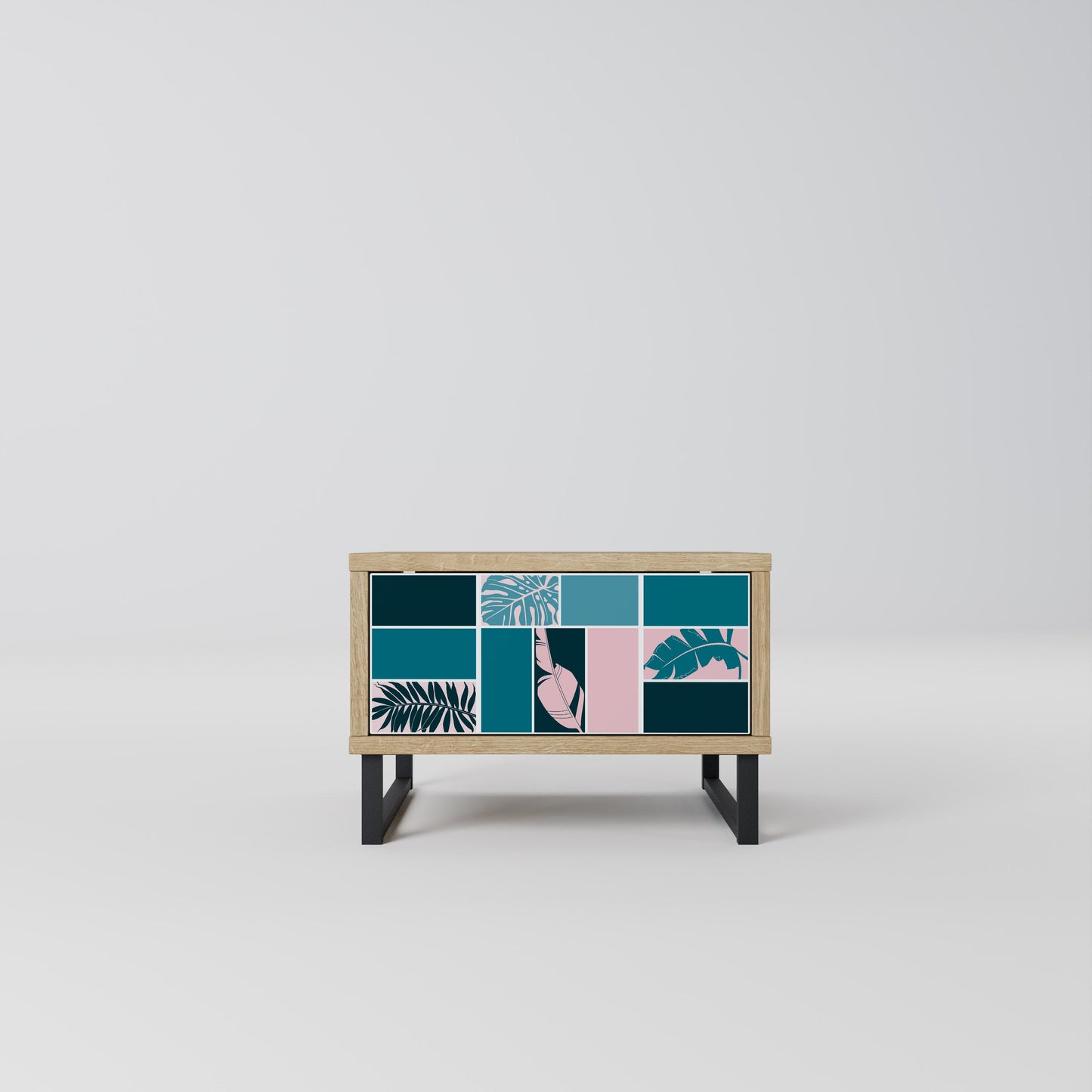 COMBINATION OF SHAPES Comodino in Effetto Rovere