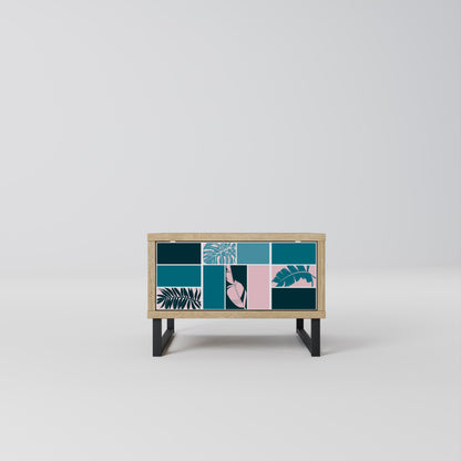 COMBINATION OF SHAPES Comodino in Effetto Rovere