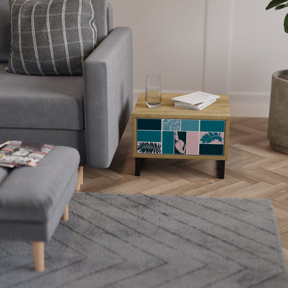 COMBINATION OF SHAPES Comodino in Effetto Rovere