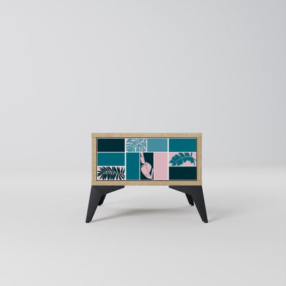 COMBINATION OF SHAPES Comodino in Effetto Rovere