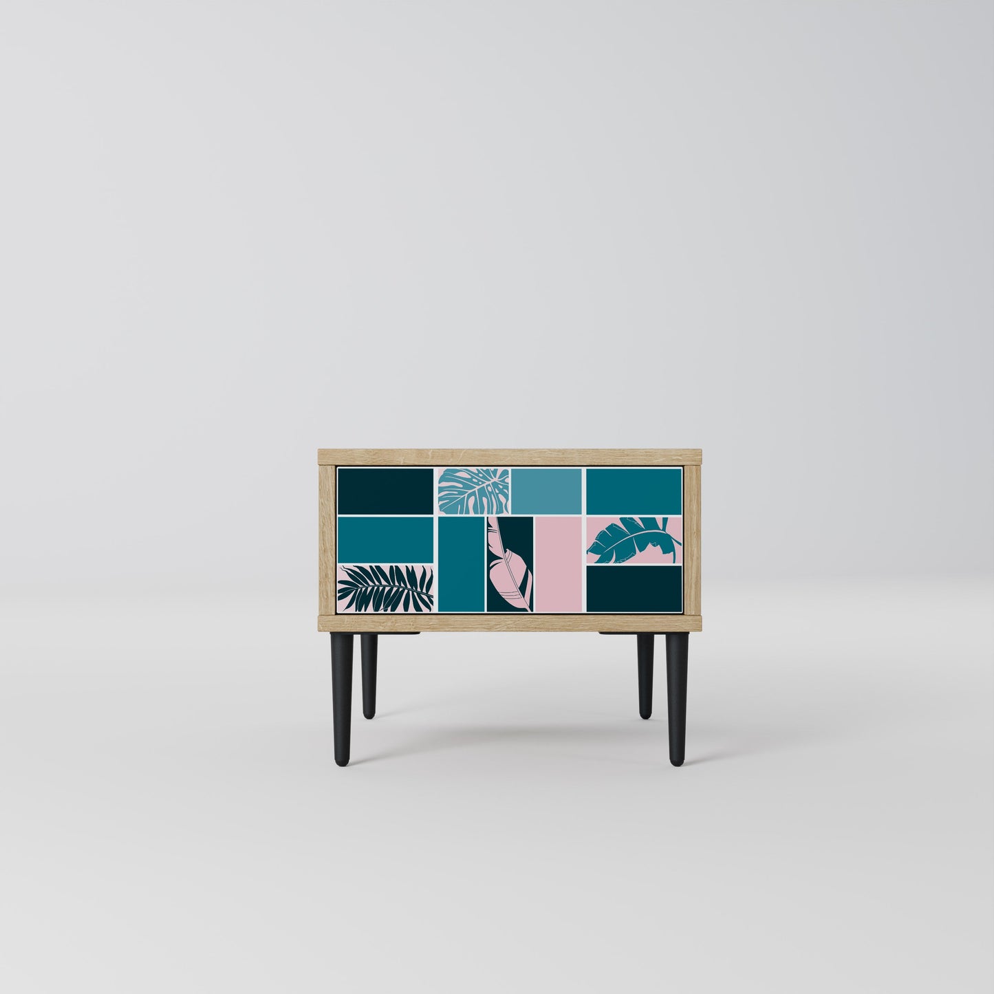 COMBINATION OF SHAPES Comodino in Effetto Rovere