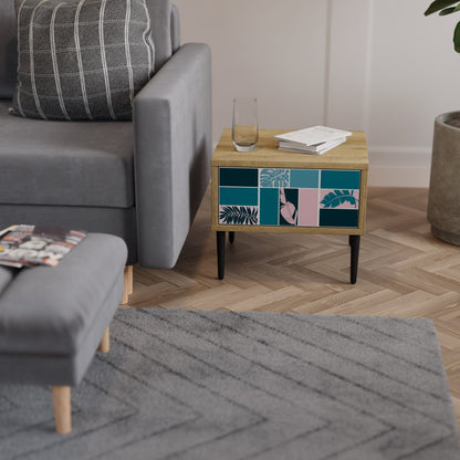 COMBINATION OF SHAPES Comodino in Effetto Rovere