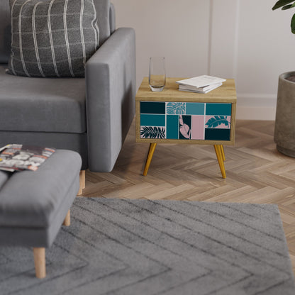 COMBINATION OF SHAPES Comodino in Effetto Rovere