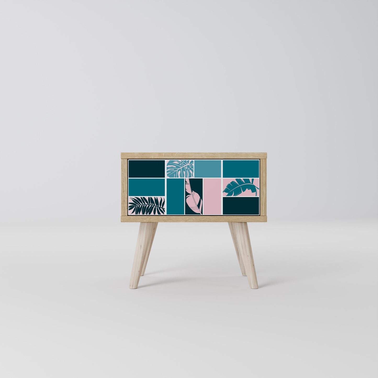 COMBINATION OF SHAPES Comodino in Effetto Rovere