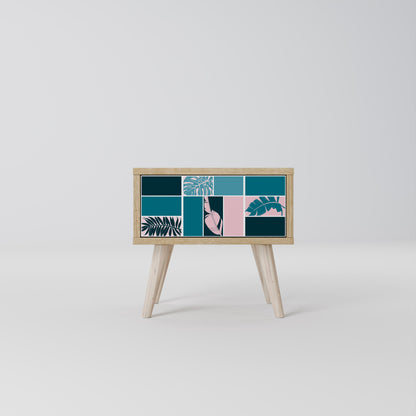 COMBINATION OF SHAPES Comodino in Effetto Rovere