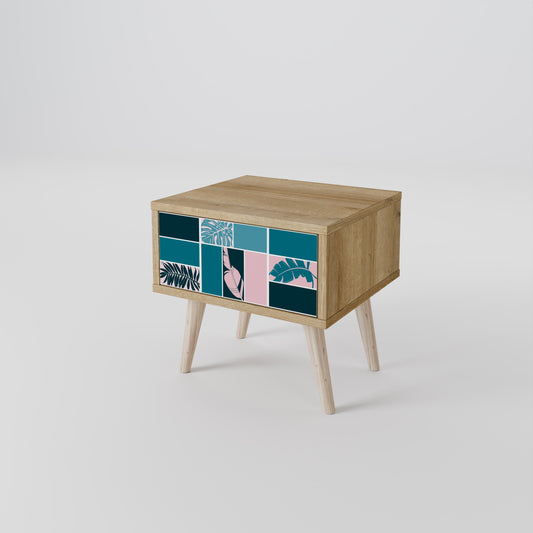 COMBINATION OF SHAPES Comodino in Effetto Rovere