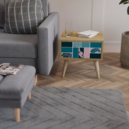 COMBINATION OF SHAPES Comodino in Effetto Rovere