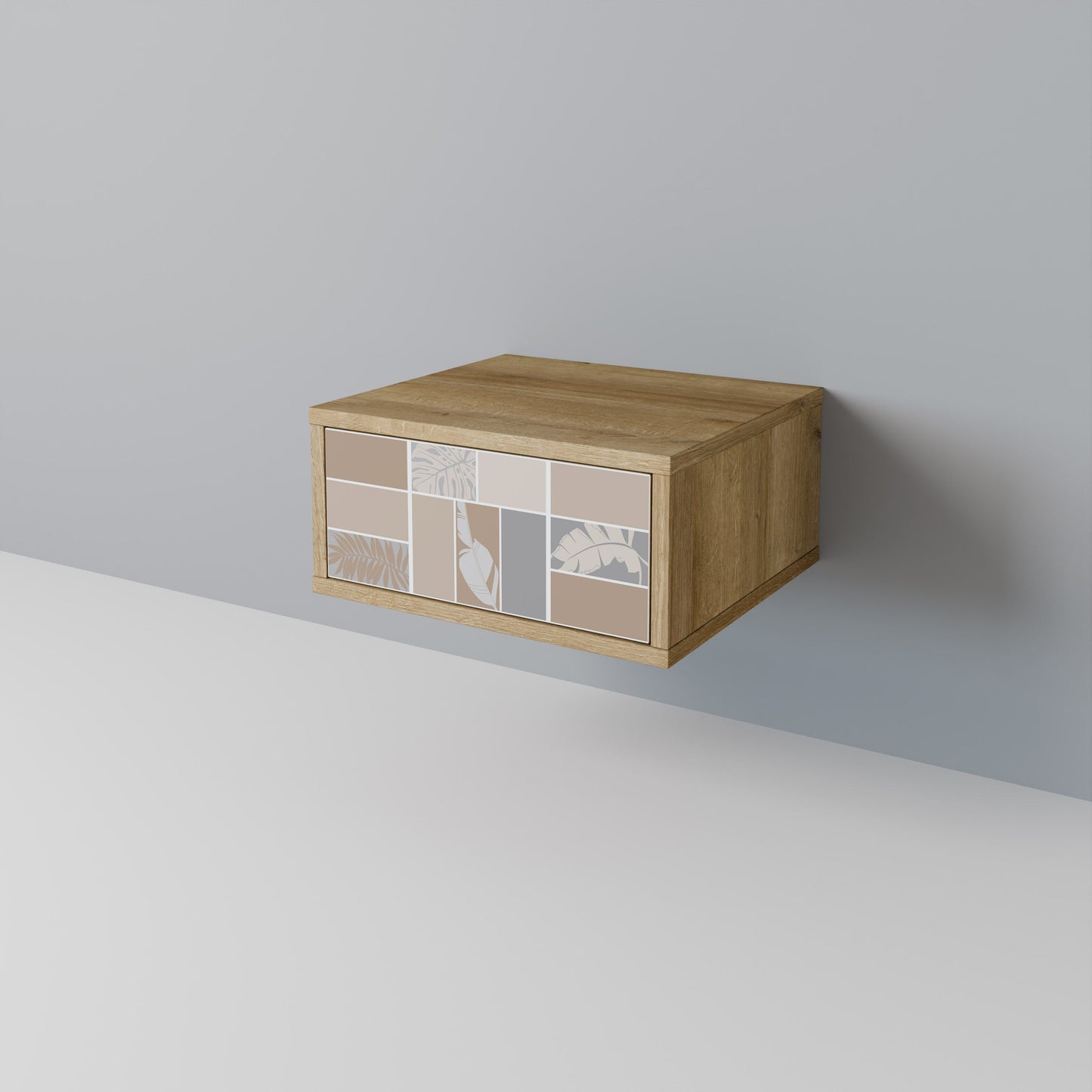 TROPICAL SHAPES Comodino in Effetto Rovere