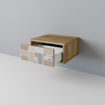 TROPICAL SHAPES Comodino in Effetto Rovere