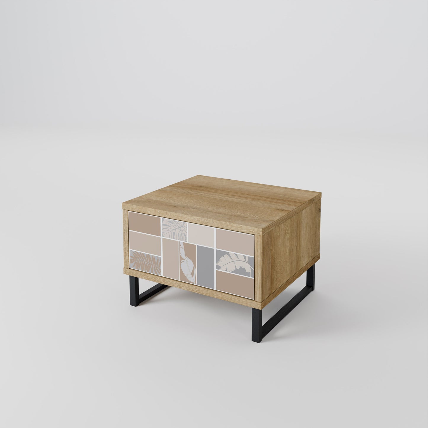 TROPICAL SHAPES Comodino in Effetto Rovere