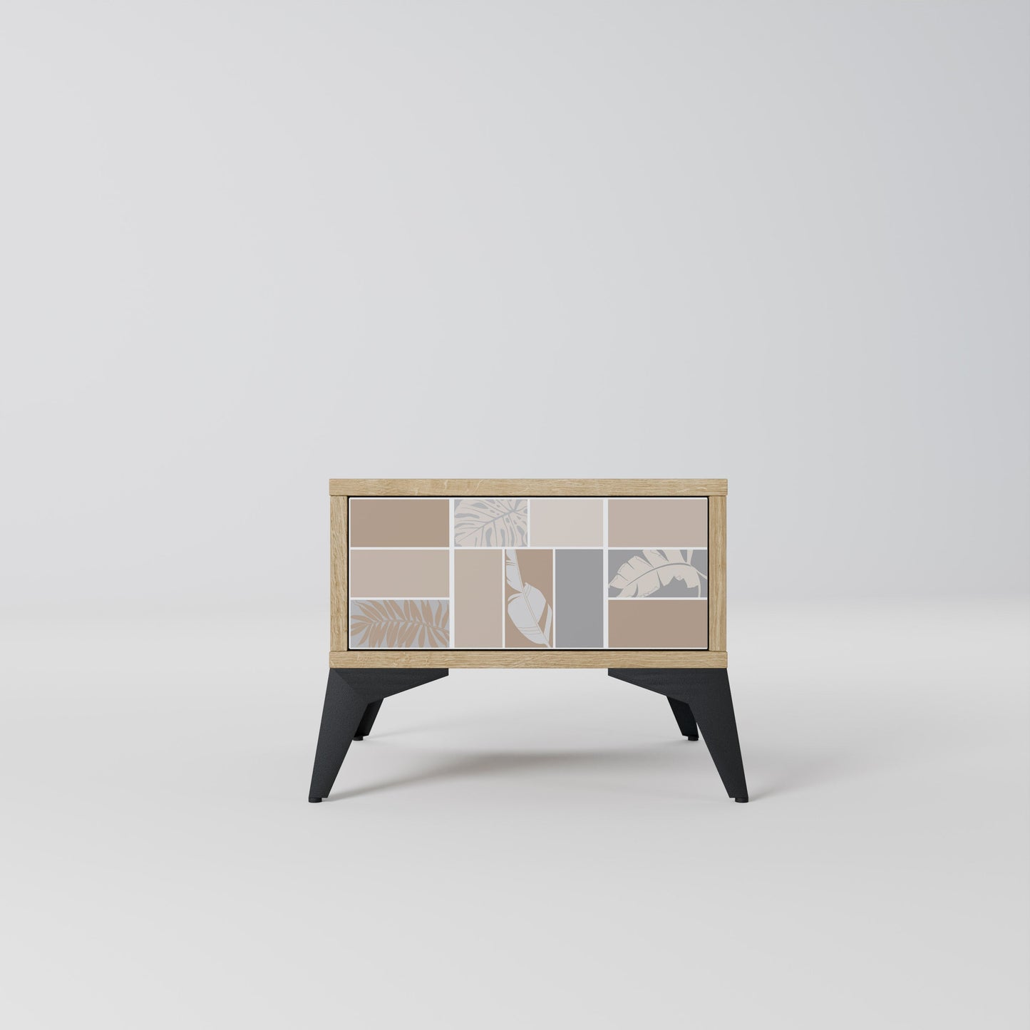 TROPICAL SHAPES Comodino in Effetto Rovere