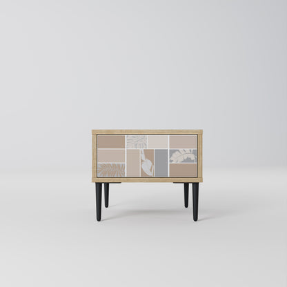 TROPICAL SHAPES Comodino in Effetto Rovere