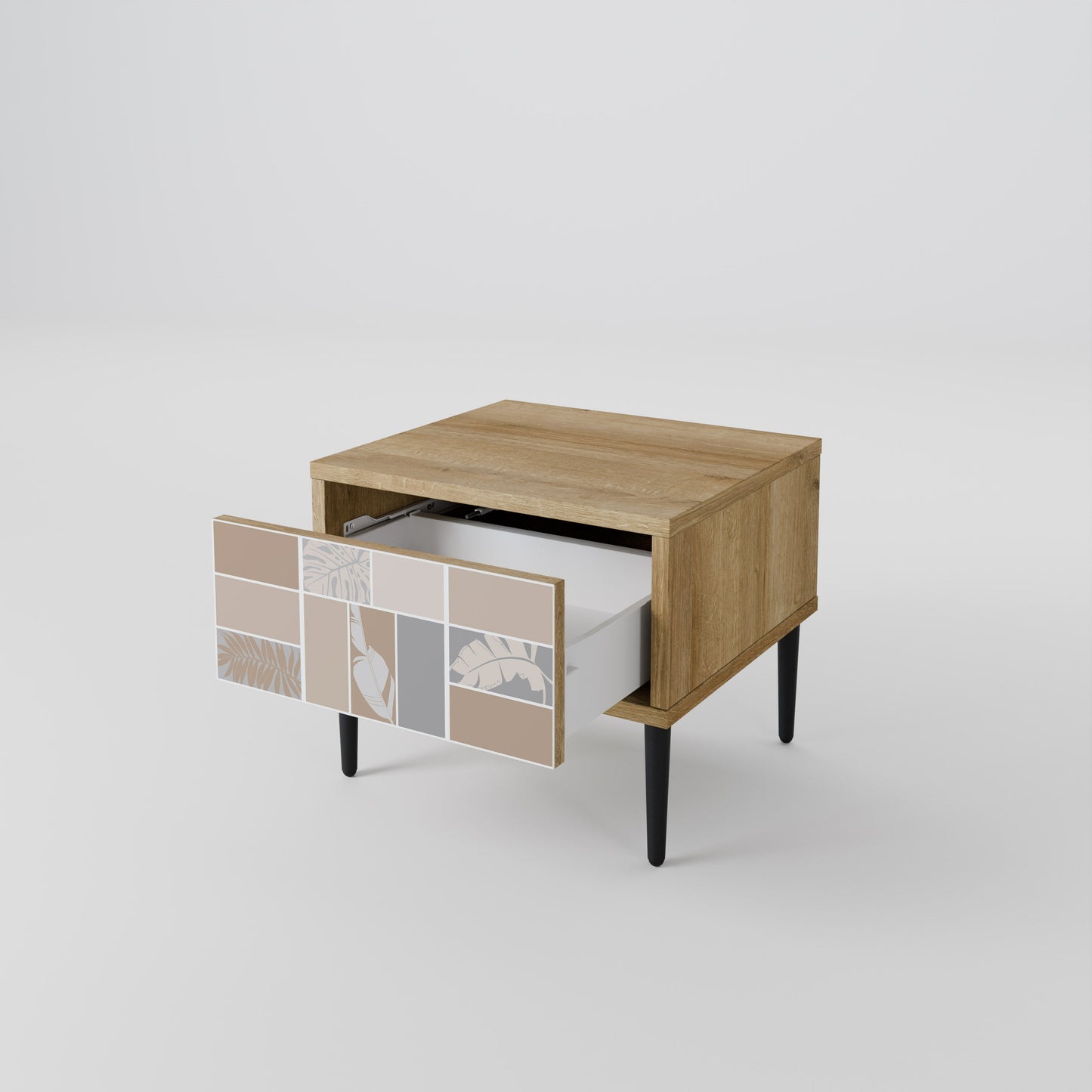 TROPICAL SHAPES Comodino in Effetto Rovere