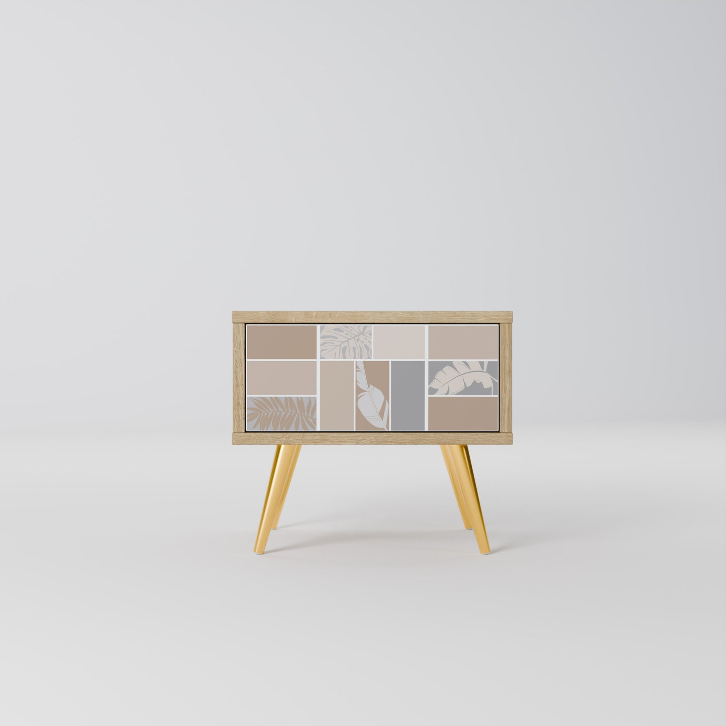 TROPICAL SHAPES Comodino in Effetto Rovere