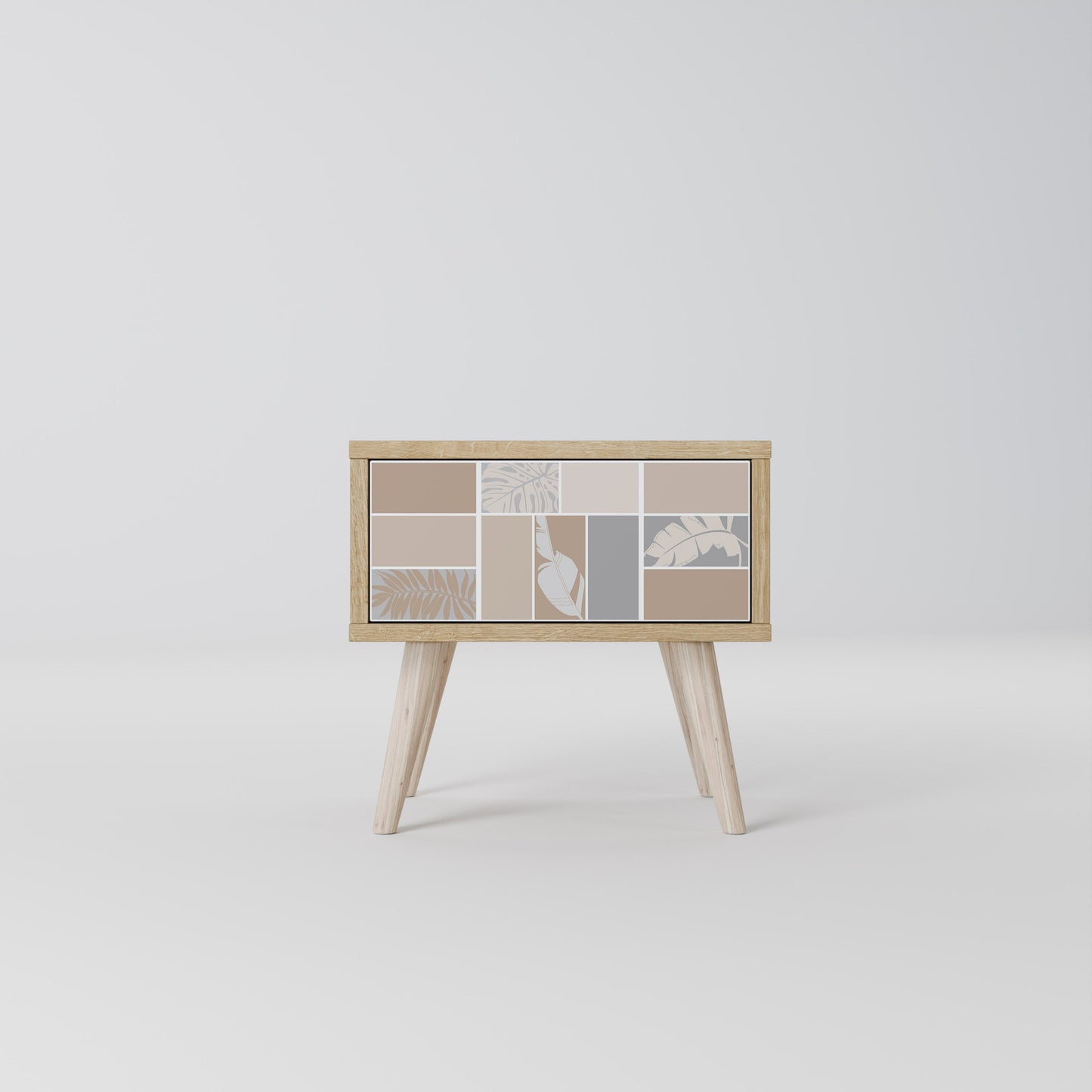 TROPICAL SHAPES Comodino in Effetto Rovere