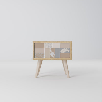 TROPICAL SHAPES Comodino in Effetto Rovere